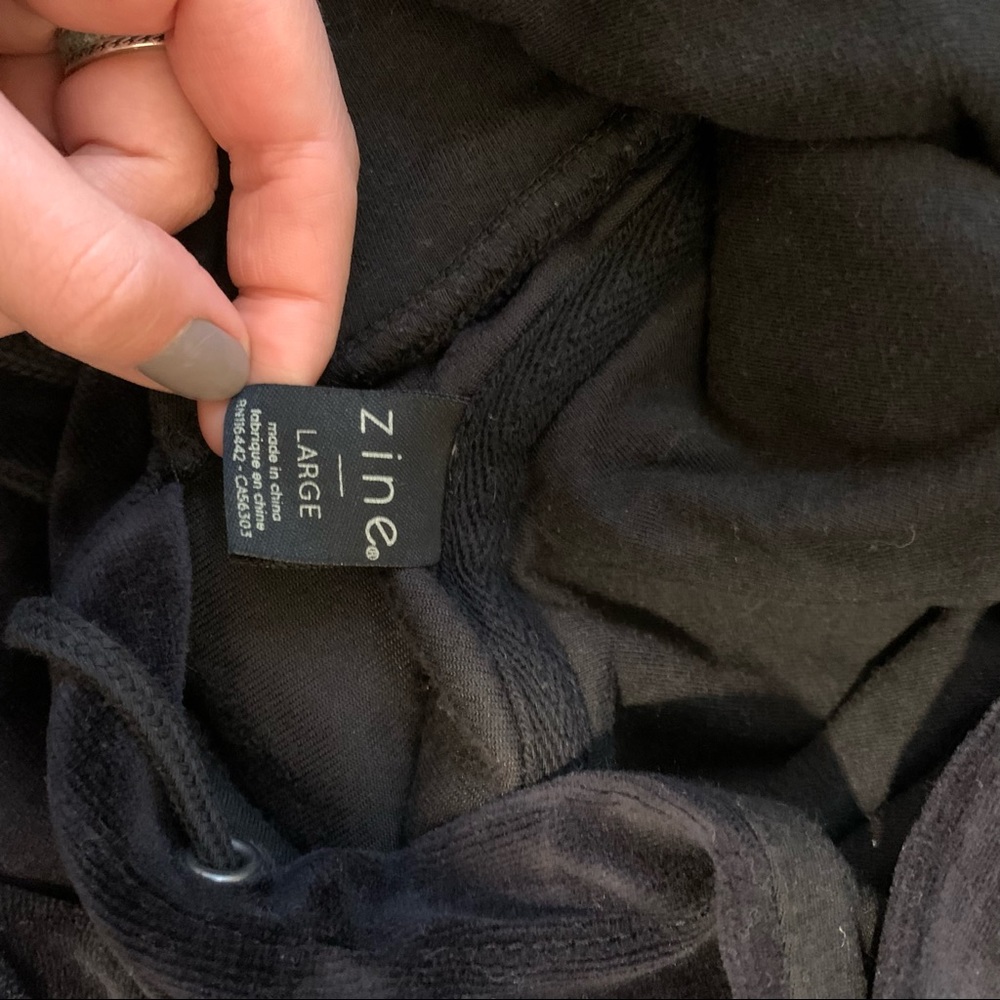 Black Velvet Sweatshirt